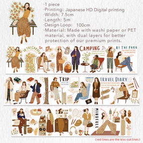 retractable Pre-Cut Planner'S Day Pet Tape 2