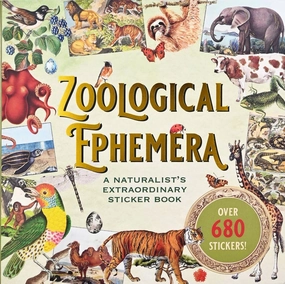 neutral Zoological Ephemera Sticker Book (680  Stickers)