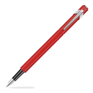 Caran D'Ache 849 Red Fountain Pen pastel