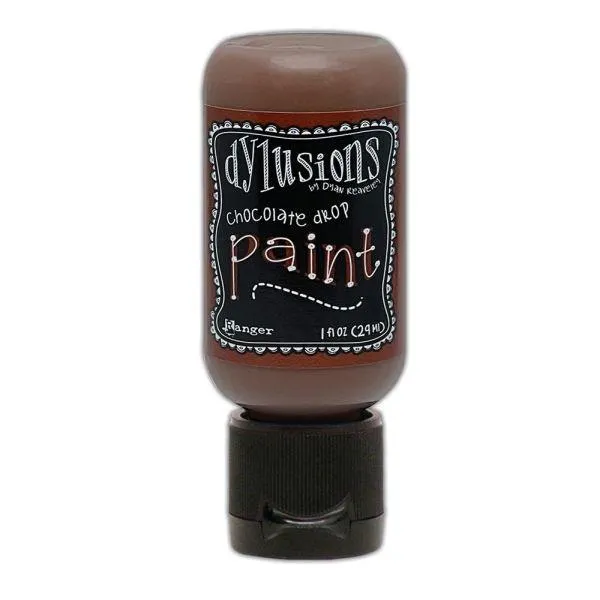Dylusions Acrylic Paint - Chocolate Drop basic refillable