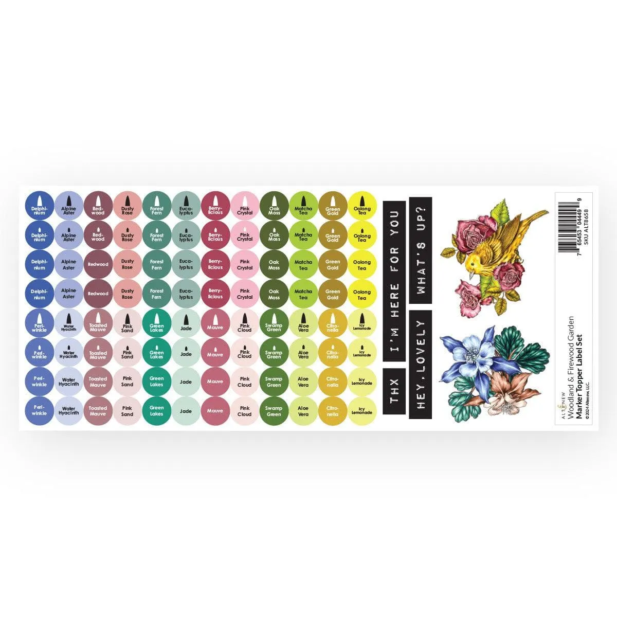 Woodland & Firewood Garden Marker Topper Label Set (L&M) set maxi