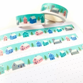 Holiday Village Washi Tape springloaded