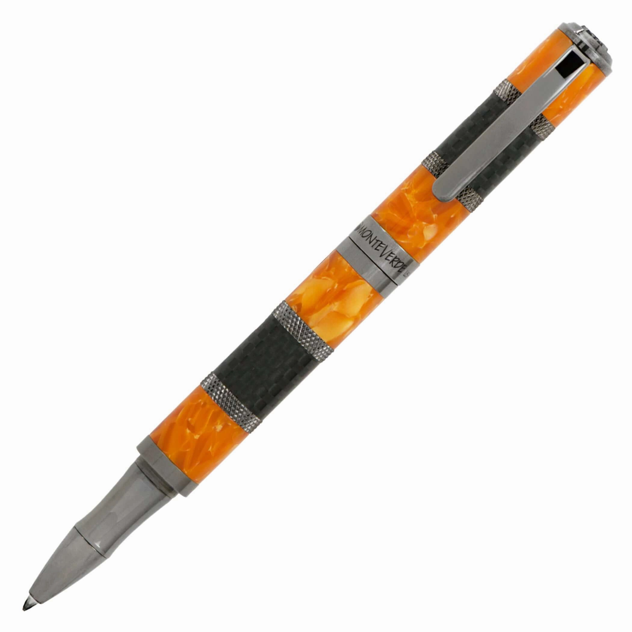 metallic Monteverde Regatta Sport Orange/Carbon Rollerball Pen