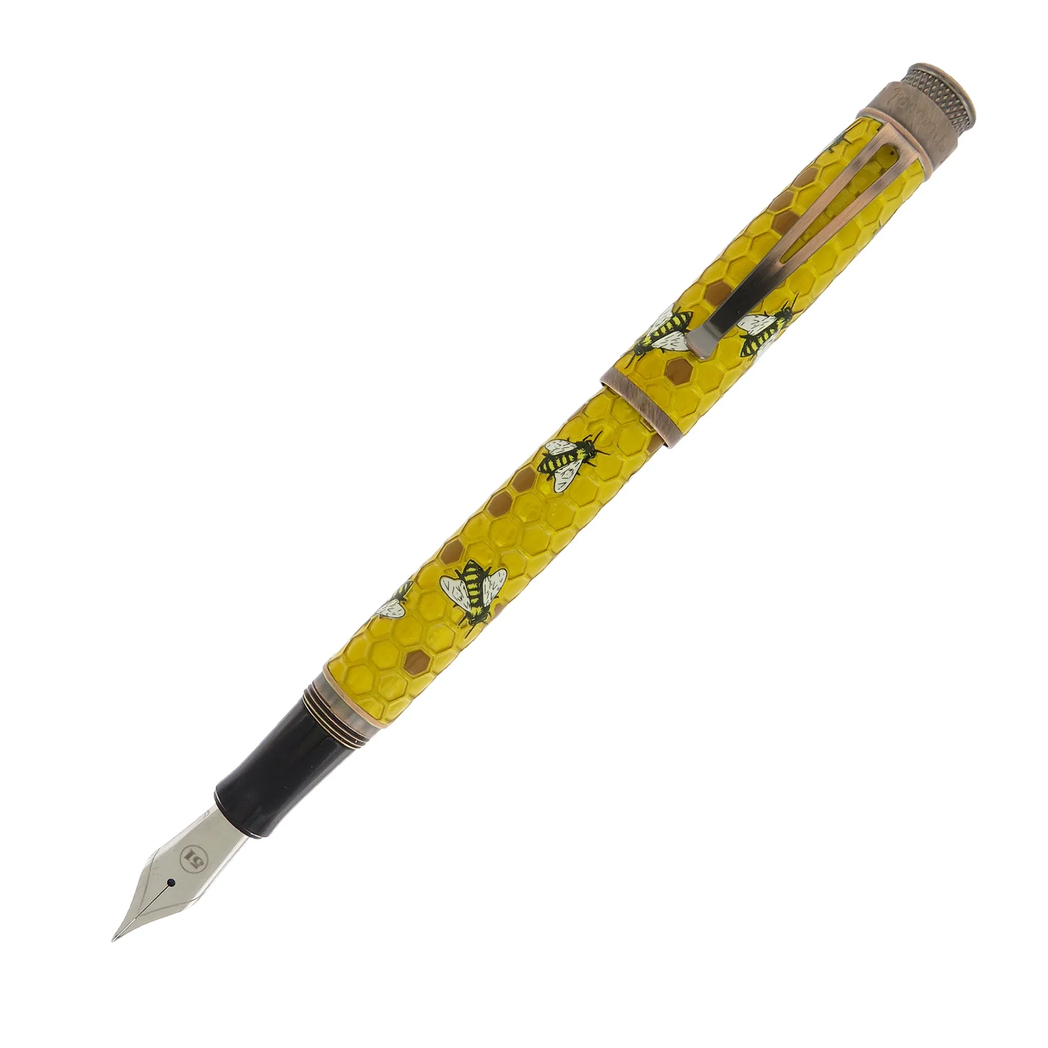 elegant rugged Retro 1951 Tornado Buzz Fountain Pen
