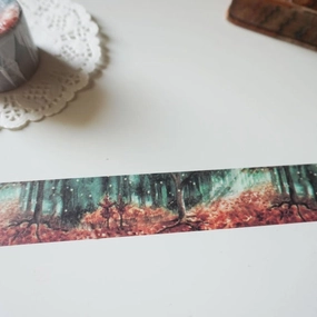 adjustable Enchanted Forest Washi Tape - Autumn Woodland