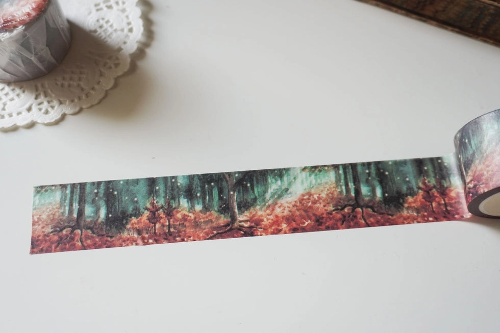 boxed Enchanted Forest Washi Tape - Autumn Woodland