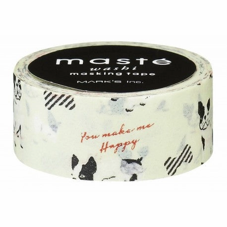 sleek steel French Bulldog Japanese Washi Tape ? City Mast Masking Tape