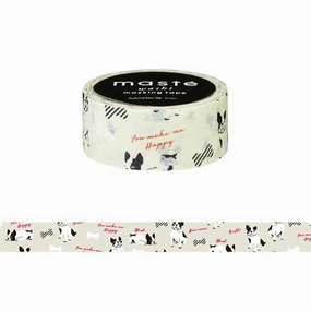 elegant French Bulldog Japanese Washi Tape ? City Mast Masking Tape
