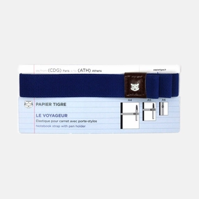 metallic budget Notebook Pen Strap // Athens
