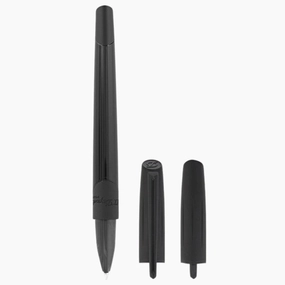 St Dupont Defi Millenium Shiny Black & Matte Black Trim Rollerball Pen automatic