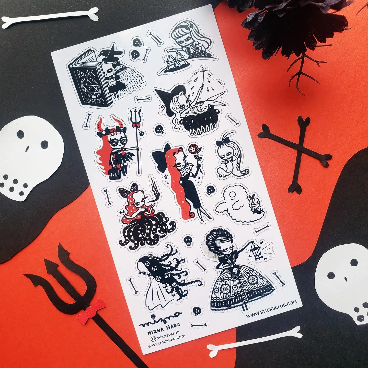 Stickii Hauntingly Fabulous Sticker Sheet metal