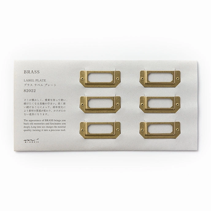 Traveler'S Company Brass Label Plates economical basic