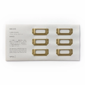 Traveler'S Company Brass Label Plates economical basic