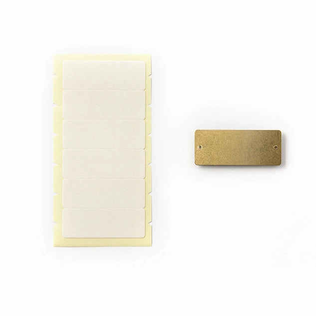 Traveler'S Company Brass Label Plates portable shockproof