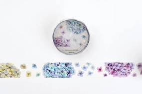 linen Reminiscence Hydrangea Washi Tape Round Top Insomnia Design