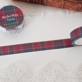 musthave manual Mulled Wine Tartan Washi Tape