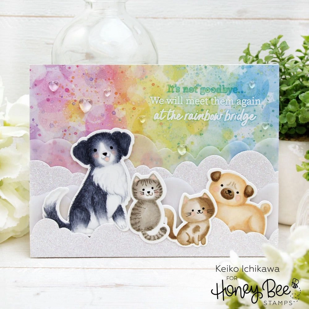 matte Rainbow Bridge - 4X4 Stamp Set