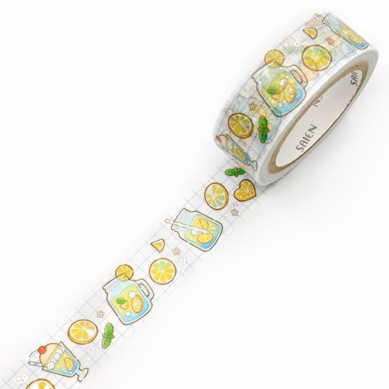 Saien Foil Washi Tape - Lemonade foldable rugged