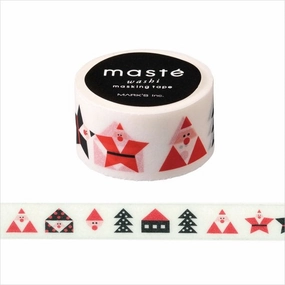 compact Santa Claus Japanese Washi Tape ? Japan Mast Masking Tape
