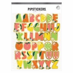 Zesty Big Alphabet (5Ct) Stickers thin