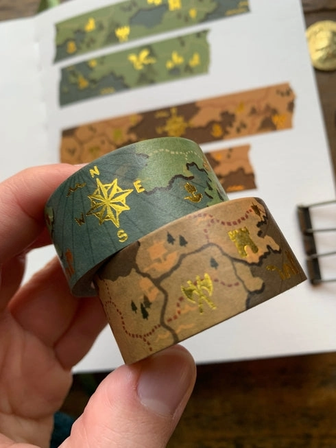 versatile luxury Fantasy Maps Washi Tape