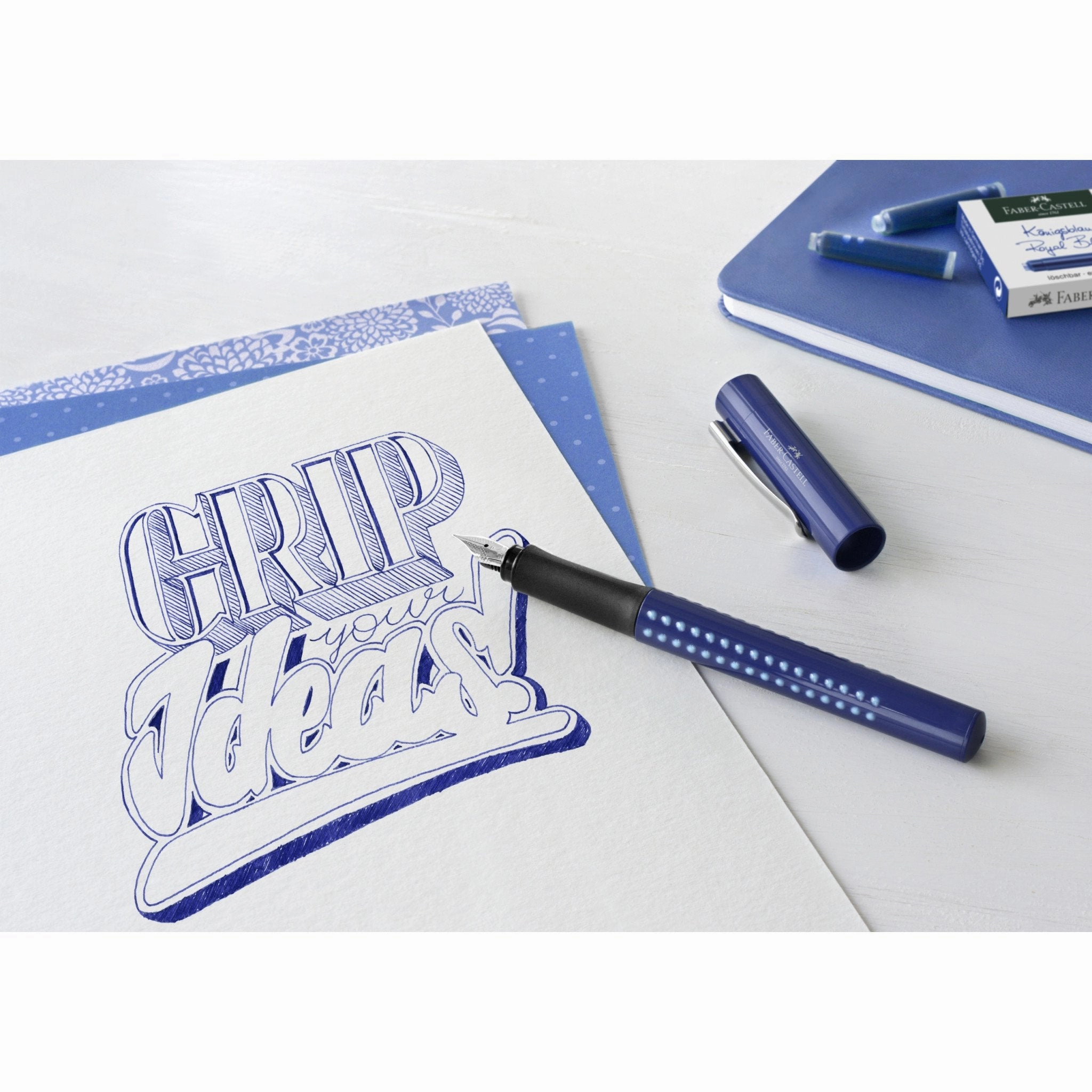 Fountain Pen Ink Cartridges - Blue bright professional