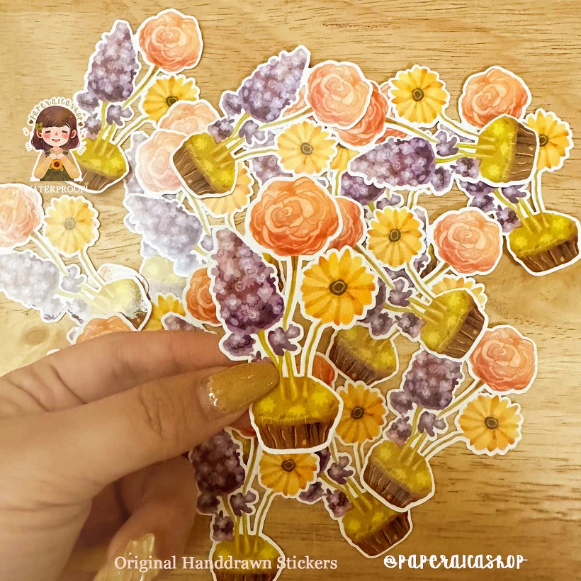 bundle resilient Paperaicashop Spring Flower Bloom Vinyl Sticker
