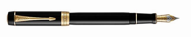 Parker Duofold Classic Black Gt Centennial Fountain Pen bright