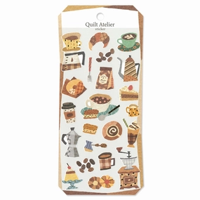 linen trendy Quilt Atelier Sticker Sheet - Relaxing Time