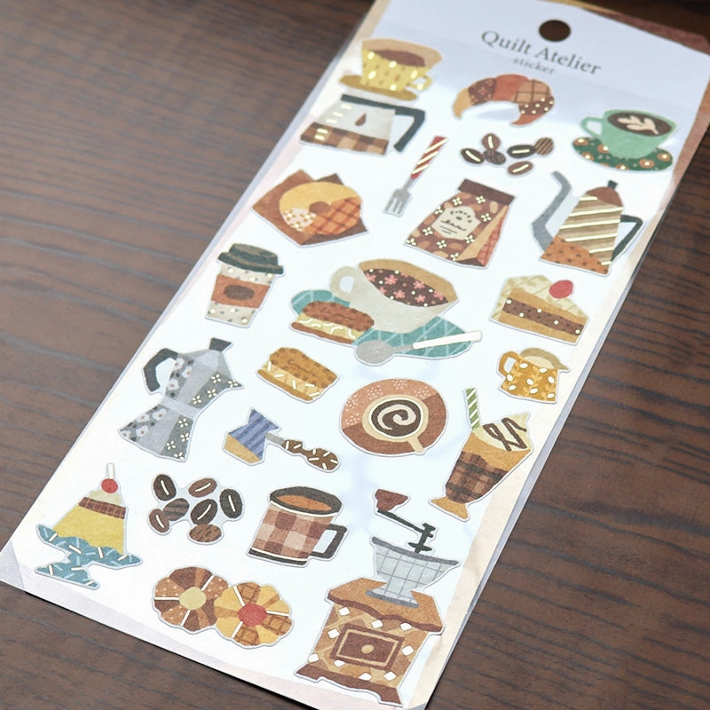 Quilt Atelier Sticker Sheet - Relaxing Time ceramic sturdy