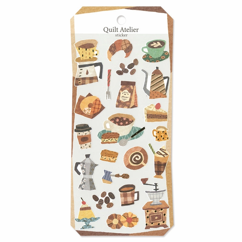 linen trendy Quilt Atelier Sticker Sheet - Relaxing Time