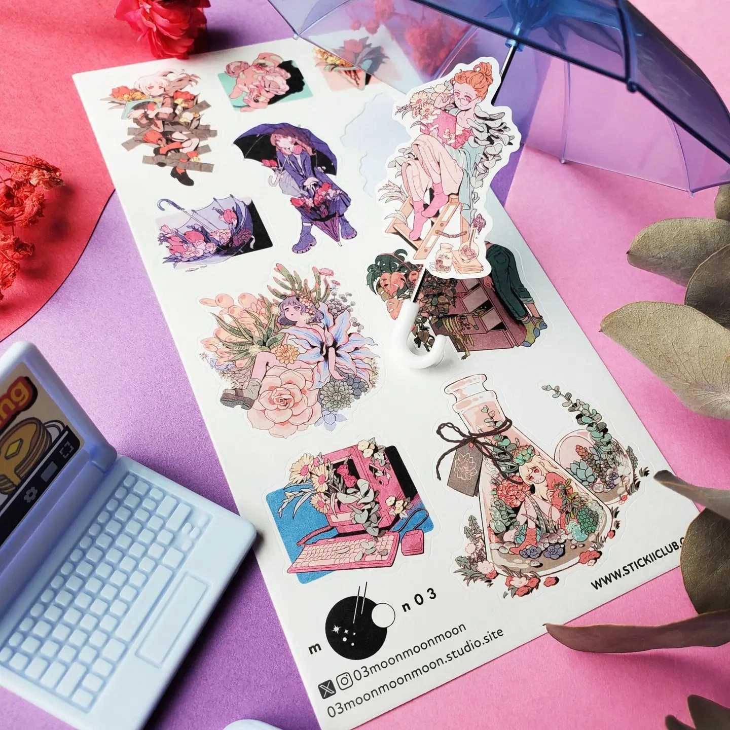 eco Stickii Flower-Filled Days Sticker Sheet