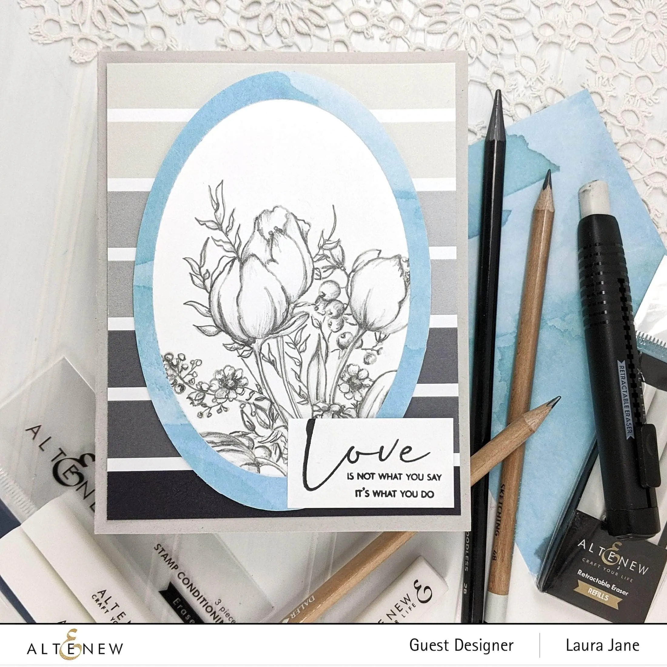 locking vegan Stamp Conditioning Eraser Set