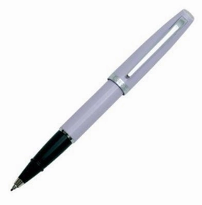 Aurora Style Gemstones Amethyst Rollerball Pen small vivid