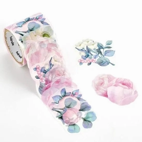 Bande Sticker Roll - Peony Bouquet multipurpose budget