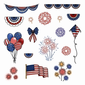 Big Pickup: Americana Add On - 6X8 Stamp Set plastic biodegradable