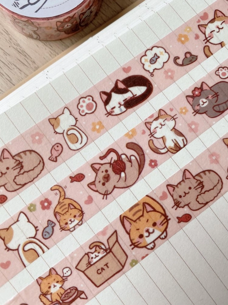sealed Cats Party Washi Tape