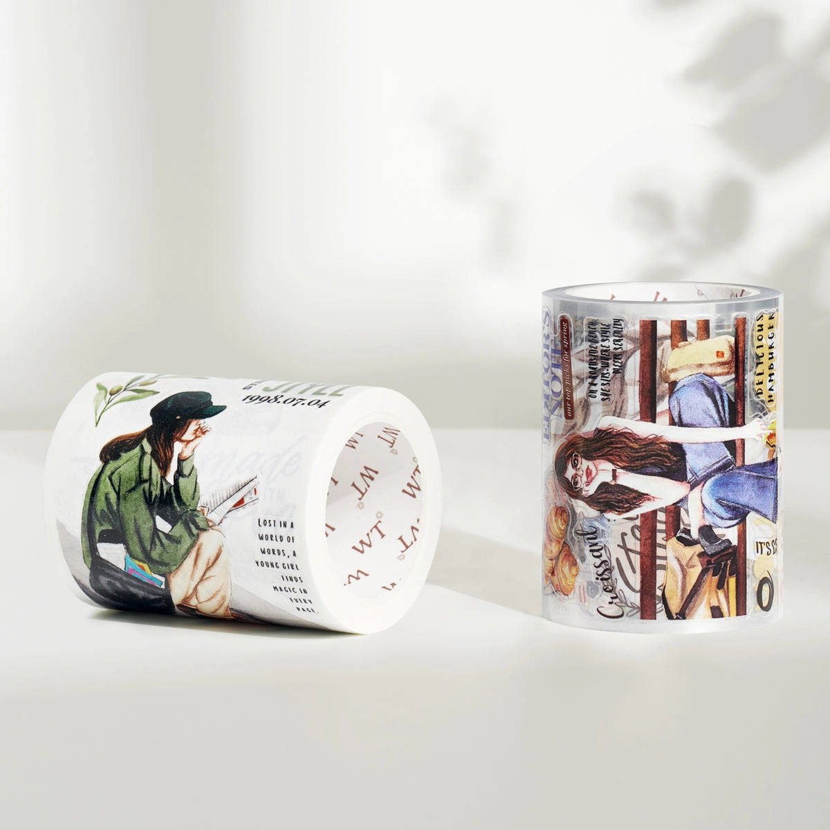 locking Pre-Cut Sidewalk Stories Wide Washi / Pet Tape