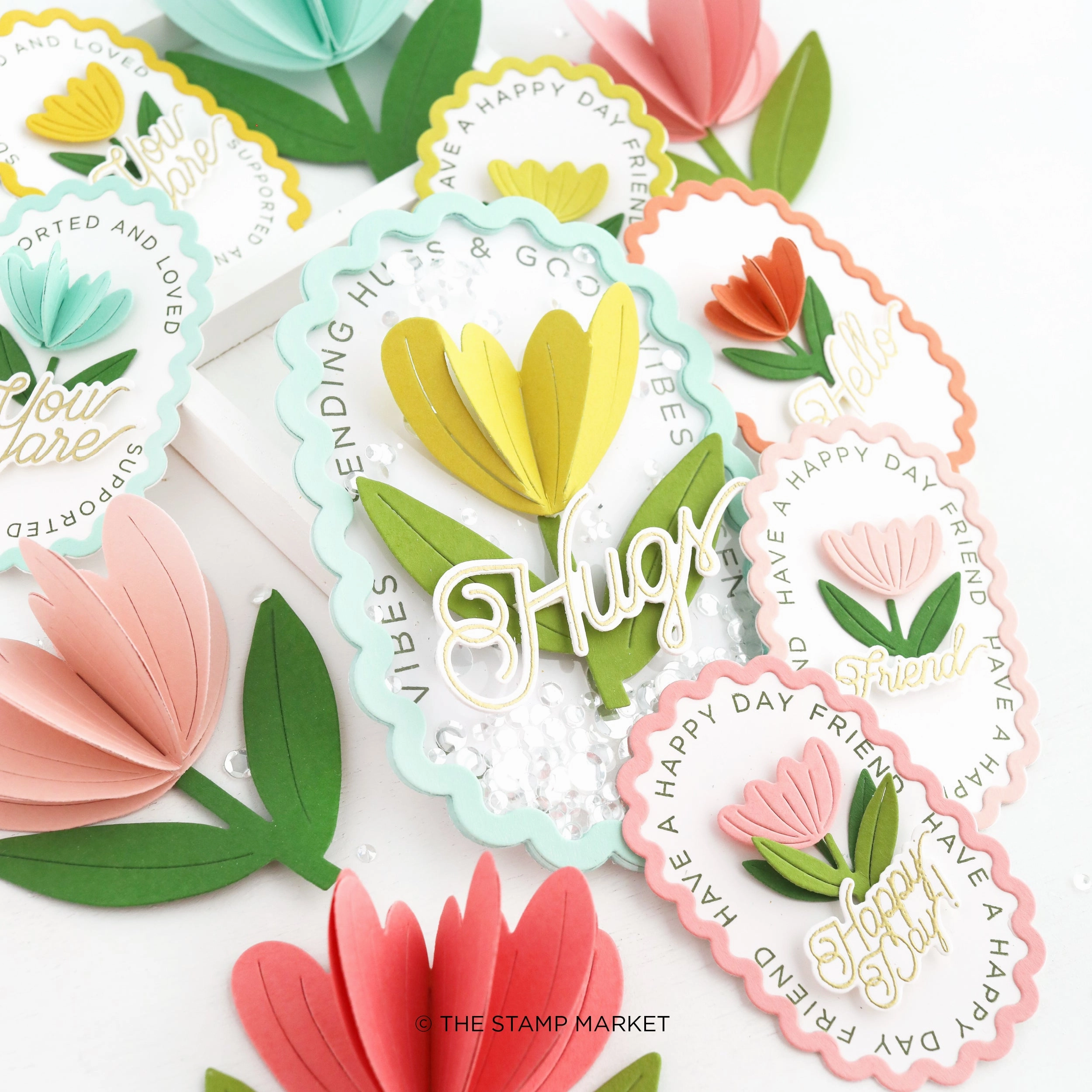 earthy vivid Sending Good Vibes Stamp Set
