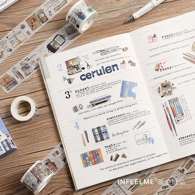 Stationery Box Washi Tape refillable affordable