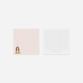 recycled lasting Sticky Notes Set // Dog