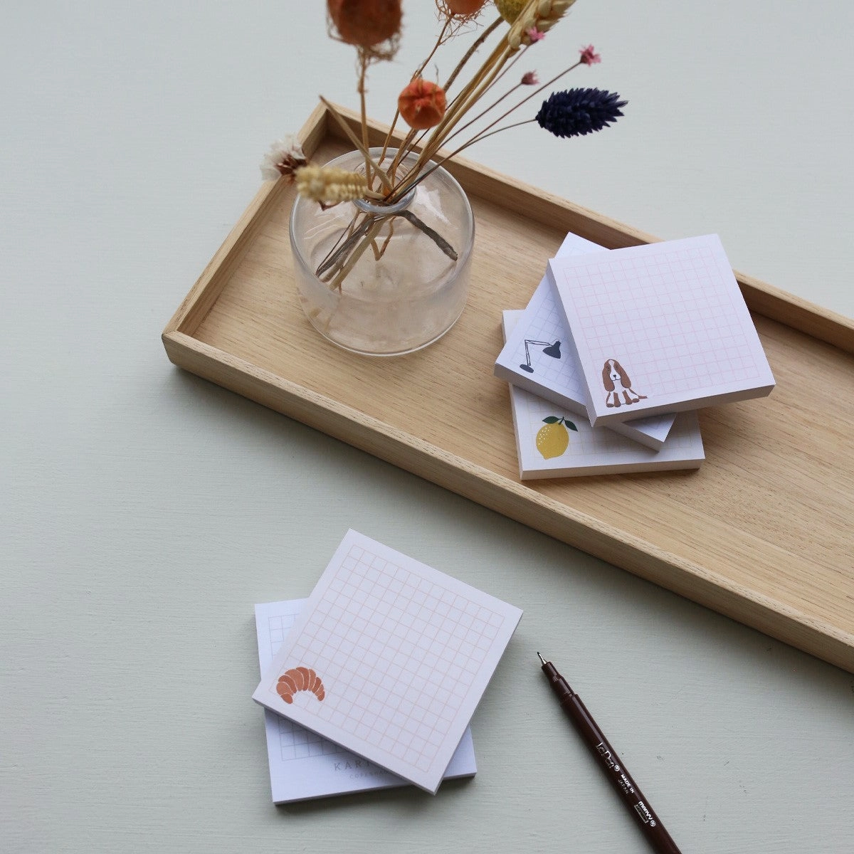 expandable loose Sticky Notes Set // Dog