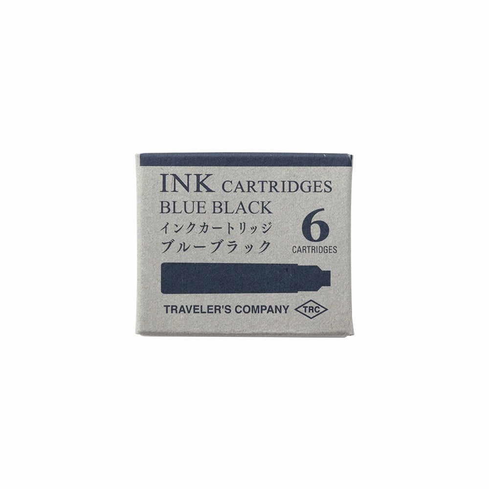 Traveler'S Company Fountain / Rollerball Pen Ink Cartridges (Blue Black) metallic