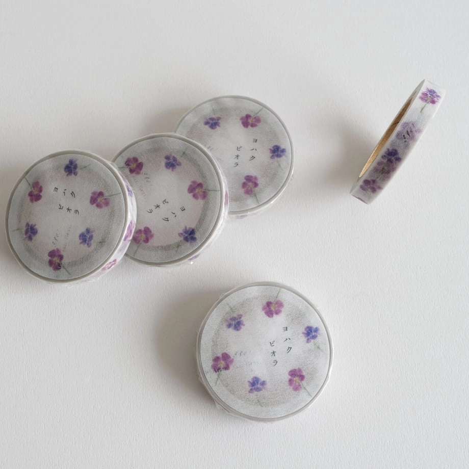 Yohaku Slim Washi Tape - Viola collectible warm