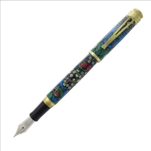 Retro 1951 Tornado The Met William Morris'S Blackthorn Fountain Pen rugged