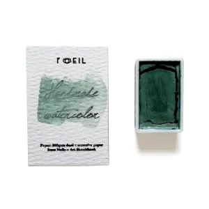 Green Earth #3 Pg23 - Artist Grade Handmade Honey Based Watercolor Paint Full Pan 3.2Ml exclusive