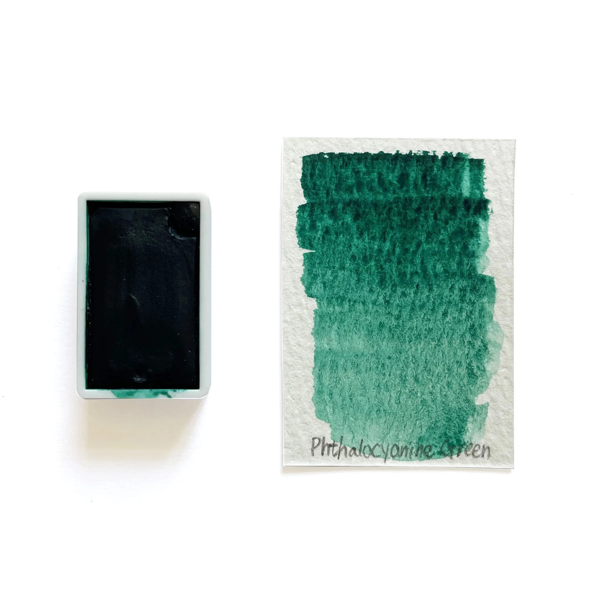 Phthalocyanine Green Pg7 - Artist Grade Handmade Honey Based Watercolor Paint Full Pan 3.2Ml bronze bulk