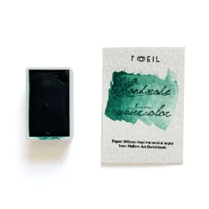 multipack Phthalocyanine Green Pg7 - Artist Grade Handmade Honey Based Watercolor Paint Full Pan 3.2Ml