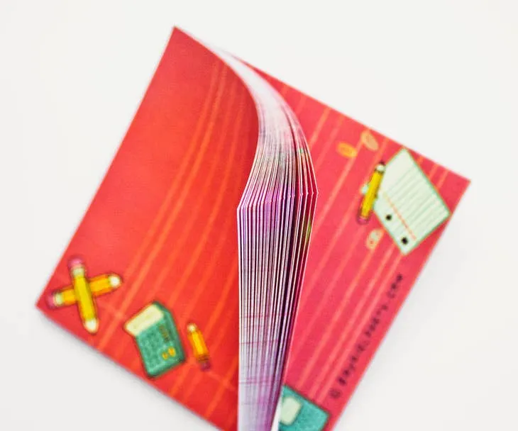 Retro School Supplies Notepad original