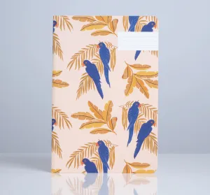 alloy matte Season Paper Collection Parrots Notebook - Lined